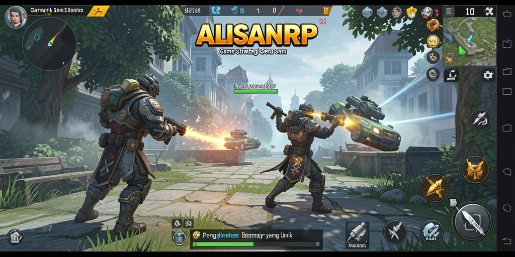 Screenshot gameplay ALISANRP yang menunjukkan aksi strategi yang seru.
