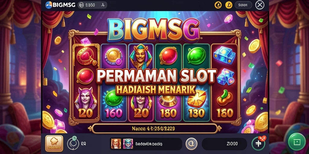 Tampilan gameplay menarik dari slot BIGMSG dengan beragam tema.