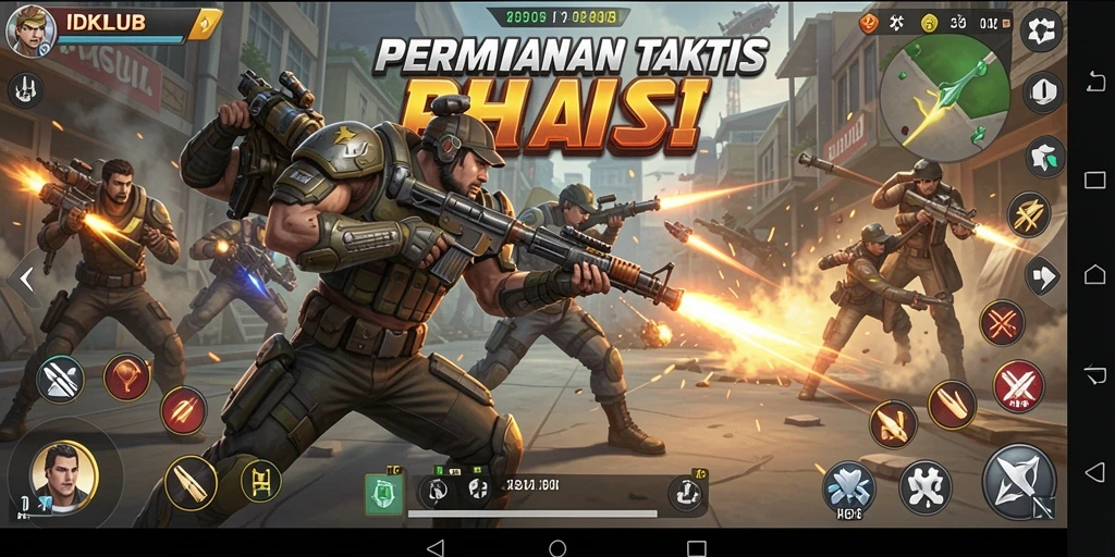 Tampilan gameplay menarik dari IDKLUB dengan pertempuran seru.