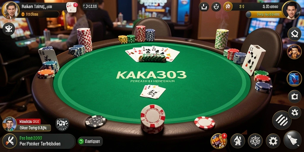 Tampilan gameplay KAKA303 yang seru di meja Poker.
