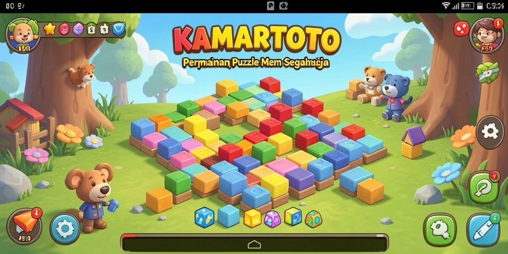Screenshot gameplay KAMARTOTO menampilkan tantangan Puzzle yang seru.