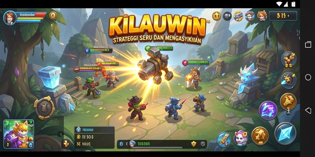 Tangkapan layar KILAUWIN menunjukkan aksi strategis yang mendebarkan.
