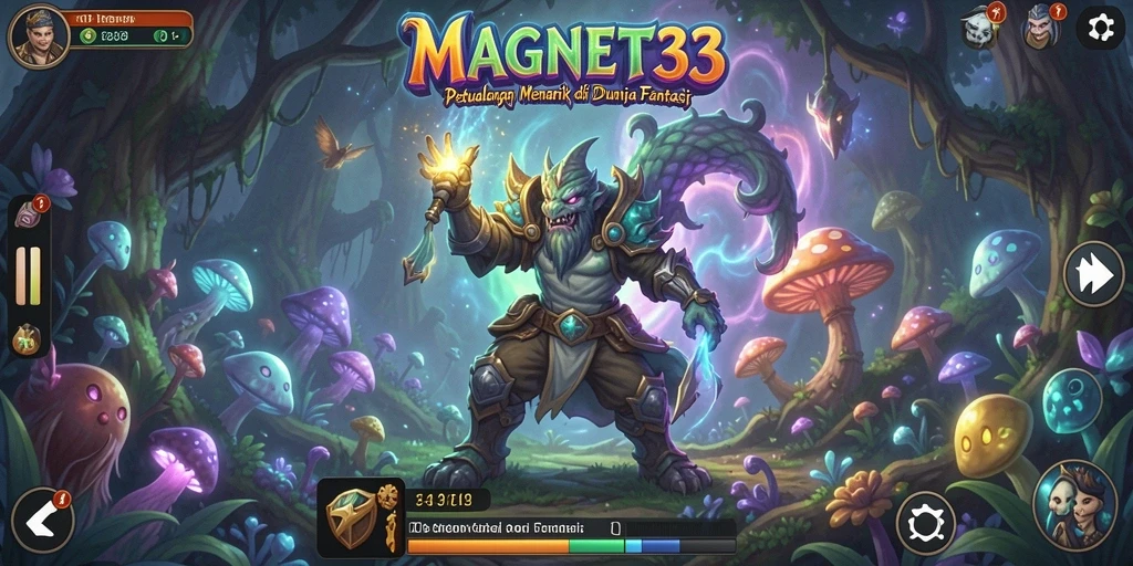 Tampilan gameplay seru dalam petualangan MAGNET33.