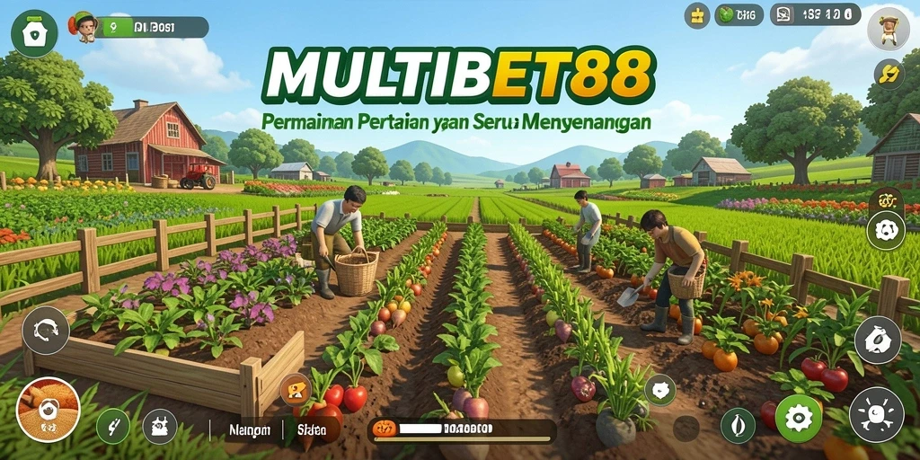 Tampilan gameplay <strong>MULTIBET88</strong> yang menampilkan aktivitas pertanian yang menarik.