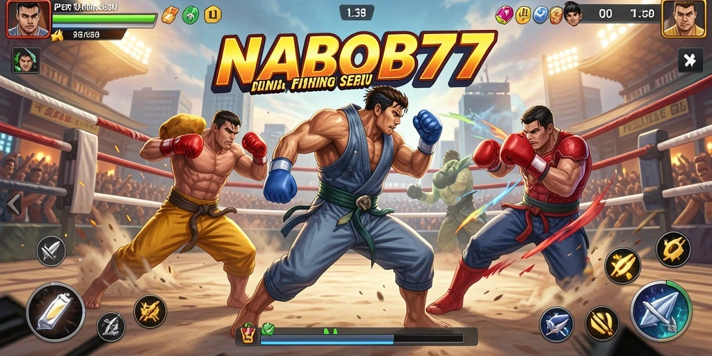 Tampilan pertarungan seru dalam NABOB77 yang penuh aksi.