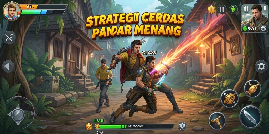 Screenshot utama OJA89 menunjukkan aksi seru dalam gameplay strategi yang mendebarkan.