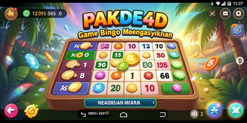 Screenshot gameplay PAKDE4D menampilkan momen seru bermain Bingo.