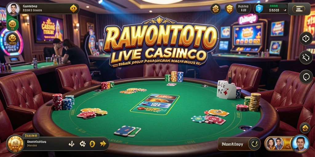 Tampilan gameplay RAWONTOTO yang mengesankan dan interaktif di Live Casino.