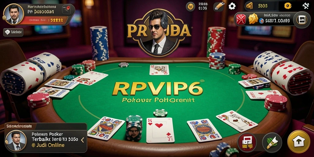 Tampilan seru dari gameplay Poker di RPVIP6.