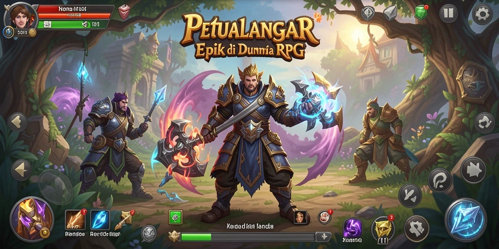 Screenshot dari gameplay mendalam V21 dengan karakter beraksi.