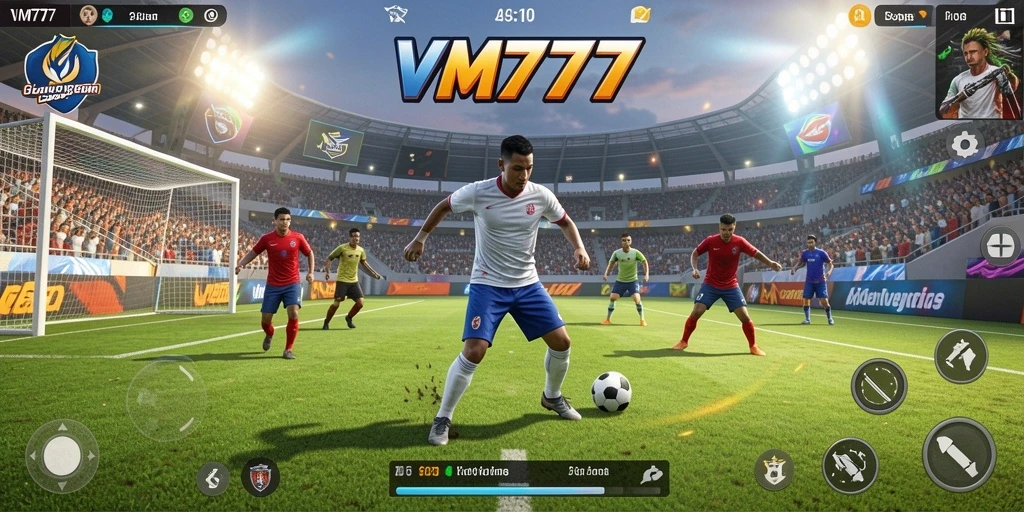 Tampilan game VM777 yang menampilkan aksi seru olahraga.